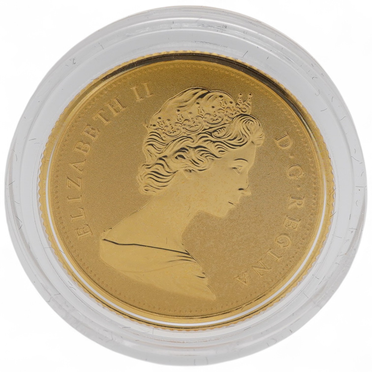 Gold coins, Canada gold $10, 2015, Maple leaves with effigy of Queen Elizabeth II, with case of issue and certificate 1346/1500